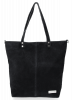GEANȚĂ DIN PIELE shopper bag Vittoria Gotti negru VG41